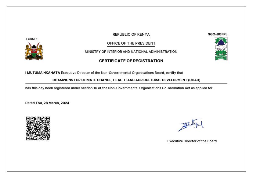 Registration Certificate